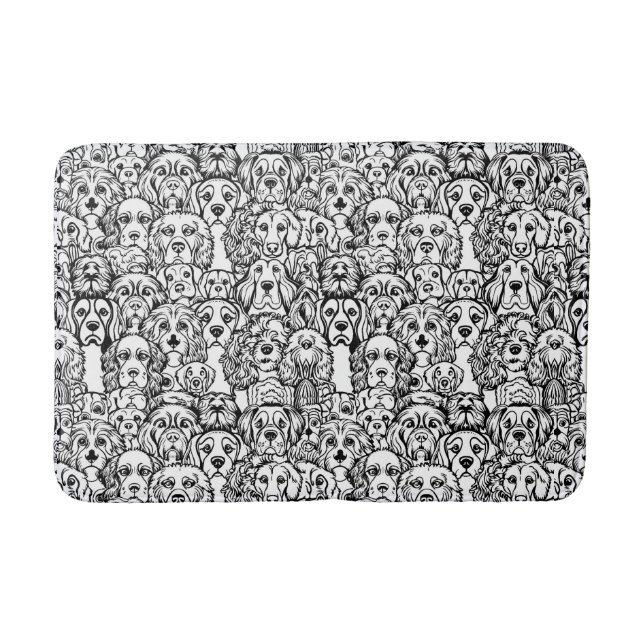 Tapis De Bain Motif de tête de chien (Devant)
