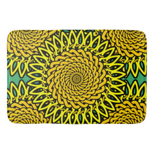 Tapis De Bain Motif de tournesol en nœud celtique