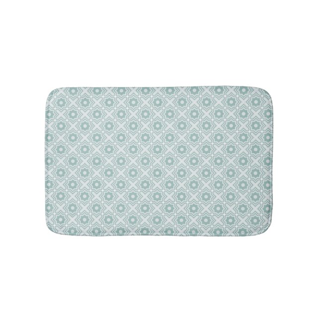 Tapis De Bain Motif de treillis en bande (Devant)