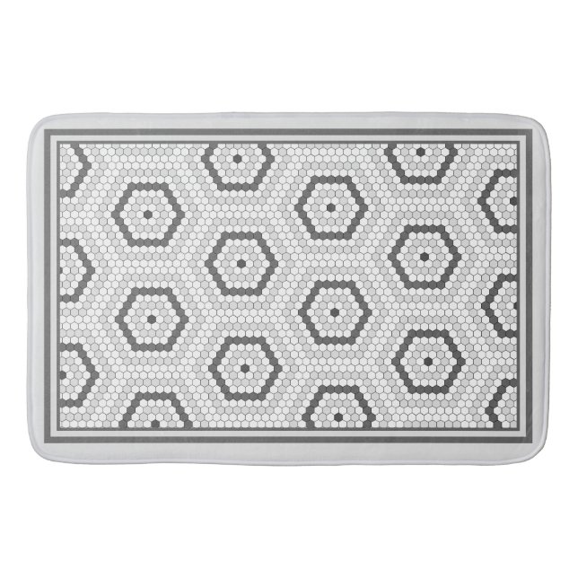 Tapis De Bain Motif de tuile Hex Tile Hexagon Penny (Devant)