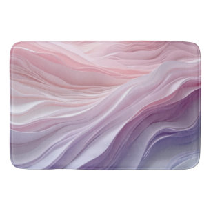 Tapis De Bain Motif de vague apaisant pastel