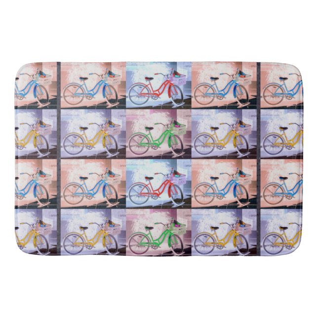 Tapis De Bain Motif de vélo Key West (Devant)
