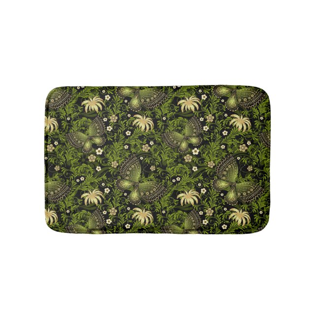 Tapis De Bain Motif de Vert-or de ressort (Devant)