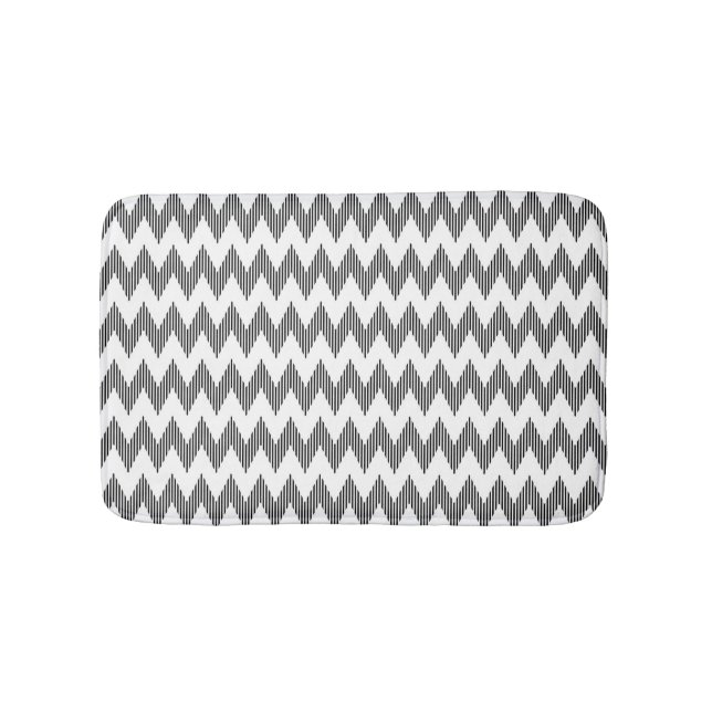 Tapis De Bain Motif de zigzag géométrique 2 (Devant)
