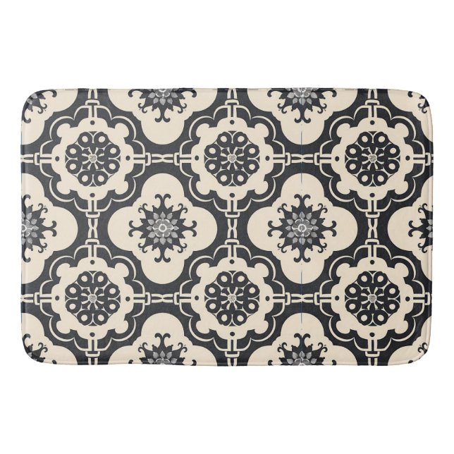 Tapis De Bain Motif décoratif baroque arabesque (Devant)