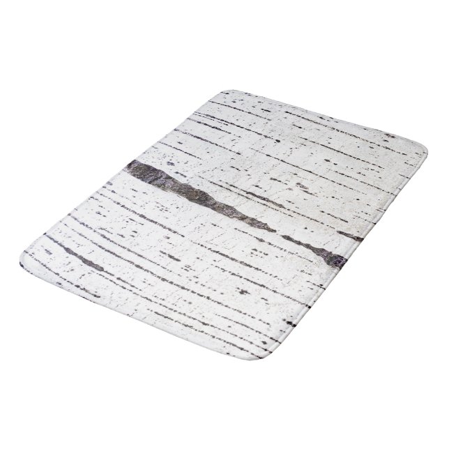 Tapis De Bain Motif d'écorce de bouleau (Angle)