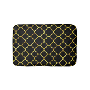 Tapis De Bain Motif d'élégante Cool de la feuille de sable dor