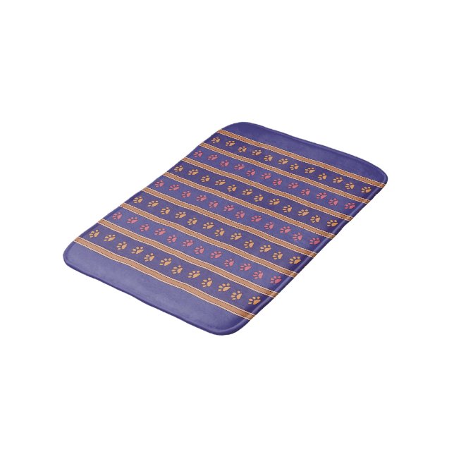 Tapis De Bain Motif d'empreinte de patte (Angle)