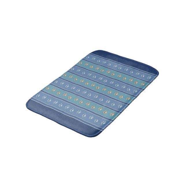 Tapis De Bain Motif d'empreinte de patte (Angle)