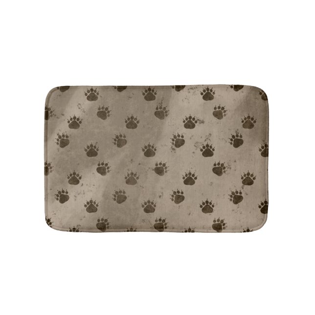 Tapis De Bain Motif des Empreintes de pattes d'ours (Devant)