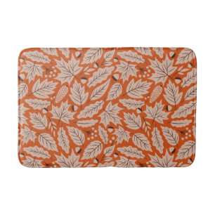 Tapis De Bain Motif des feuilles d'automne et des araignées oran