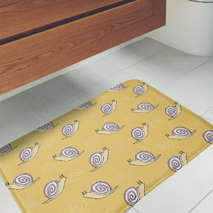 Tapis De Bain Motif d'escargots et de torrents illustrés