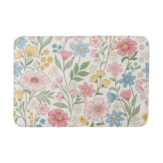 Tapis De Bain Motif d'été floral fleur sauvage