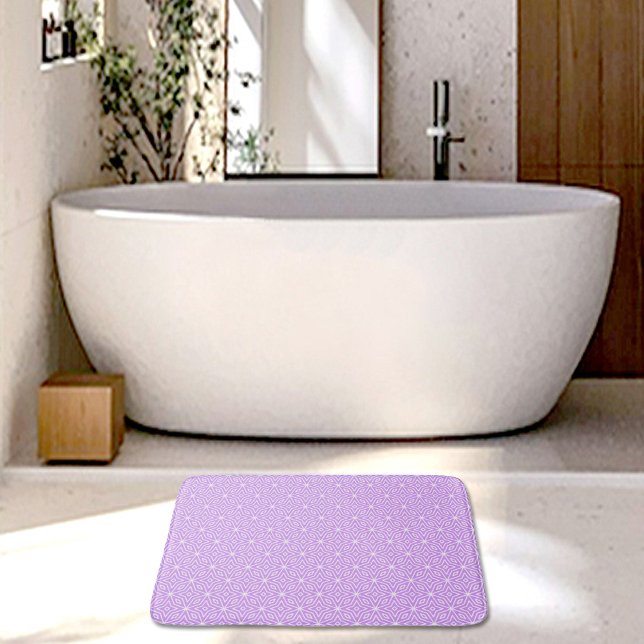 Tapis de bain motif diamants violets (Créateur téléchargé)