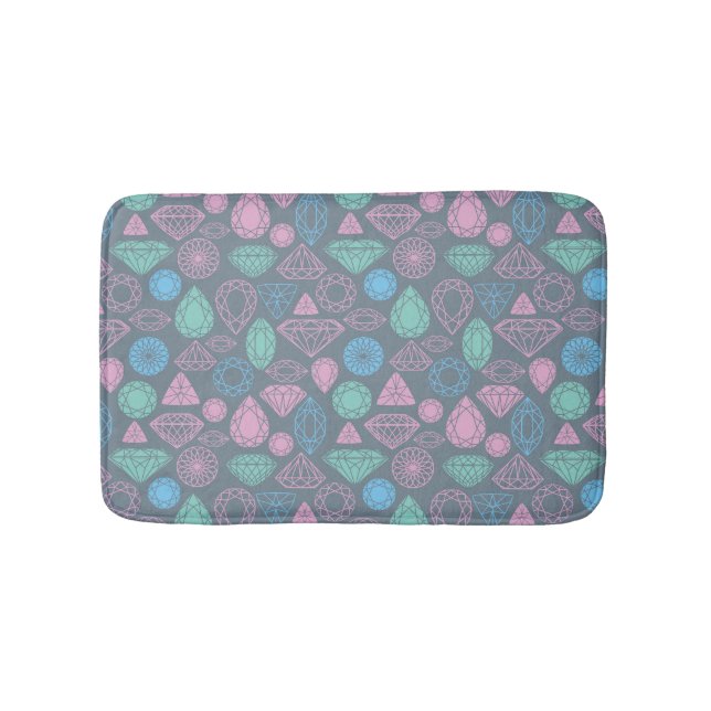 Tapis De Bain Motif d'icône Gemstone (Devant)