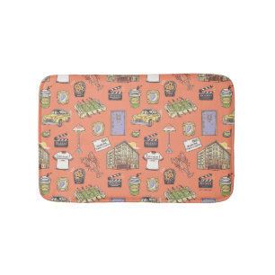 Tapis De Bain Motif d'icônes colorées AMIS™