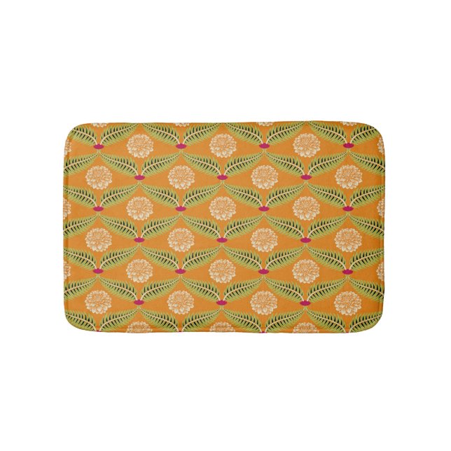 Tapis De Bain Motif d'illustration traditionnel indien. (Devant)
