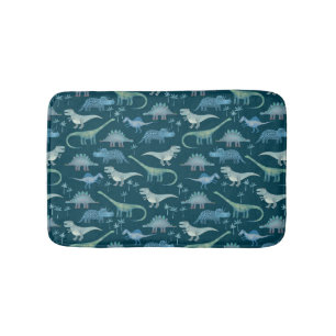 Tapis De Bain Motif Dinosaure vert foncé