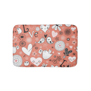 Tapis De Bain Motif d'inséparables