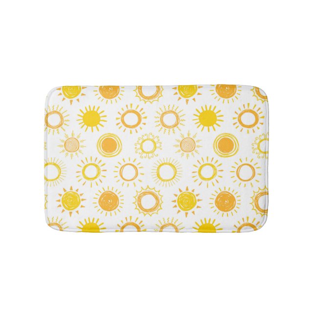 Tapis De Bain Motif Doodle  (Devant)