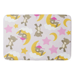 Tapis De Bain Motif D'Ours, Nounours, Mignons Ours, Étoiles