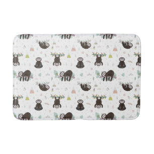 Tapis De Bain Motif doux somnolent de paresse