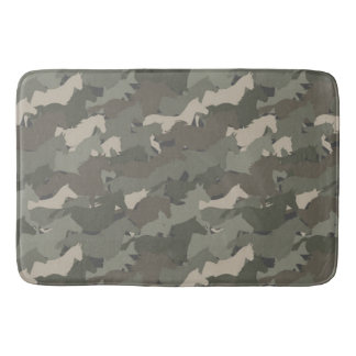 Tapis De Bain Motif du Camouflage des Chevaux sauvages