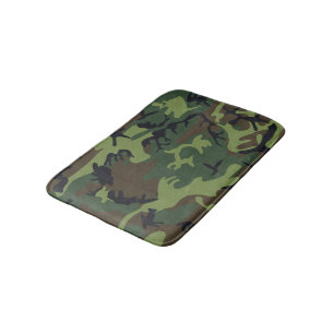 Tapis De Bain Motif du Camouflage Vert, Motif militaire, Armée