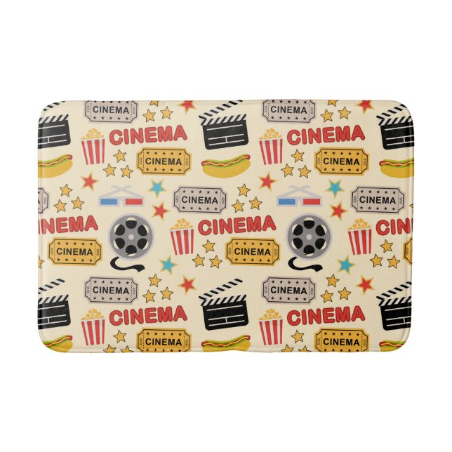 Tapis De Bain Motif du cinéma (Devant)