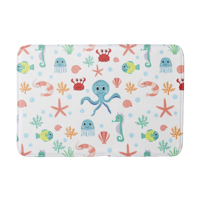 Tapis De Bain Motif du monde marin (Devant)
