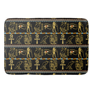 Tapis De Bain Motif égyptien Hiéroglyphes Oeil de Horus