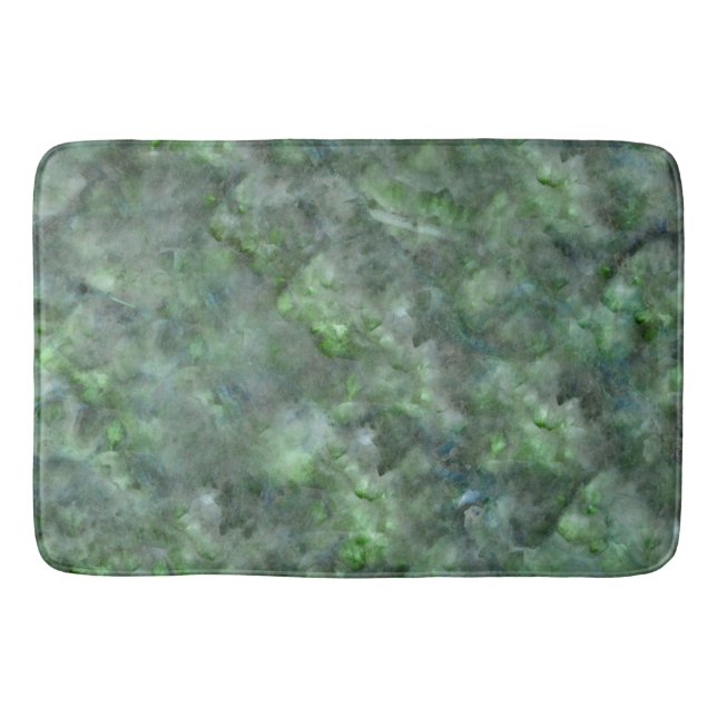 Tapis De Bain motif en granit de quartz vert Abstrait (Devant)