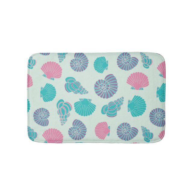 Tapis De Bain Motif en pastel 1 de coquillage (Devant)