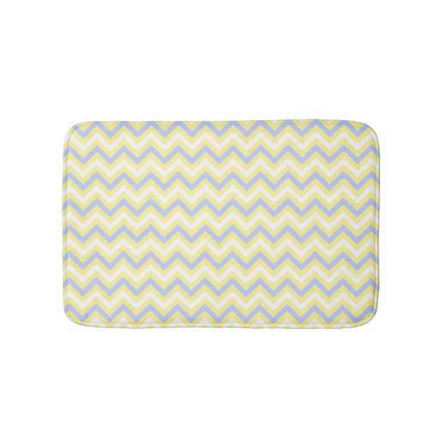 Tapis De Bain Motif en pastel de Chevron (Devant)