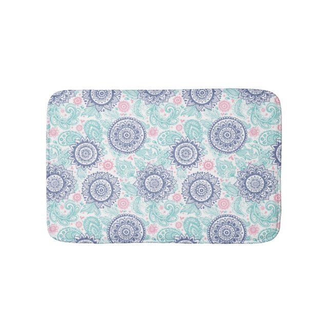 Tapis De Bain Motif ethnique de Paisley (Devant)