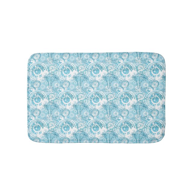 Tapis De Bain motif exotique d'océan (Devant)