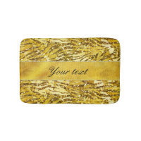 Motif fascinant de zèbre de feuille d'or de Faux