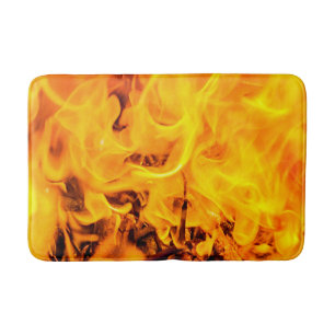 Tapis De Bain Motif Feu Et Flames