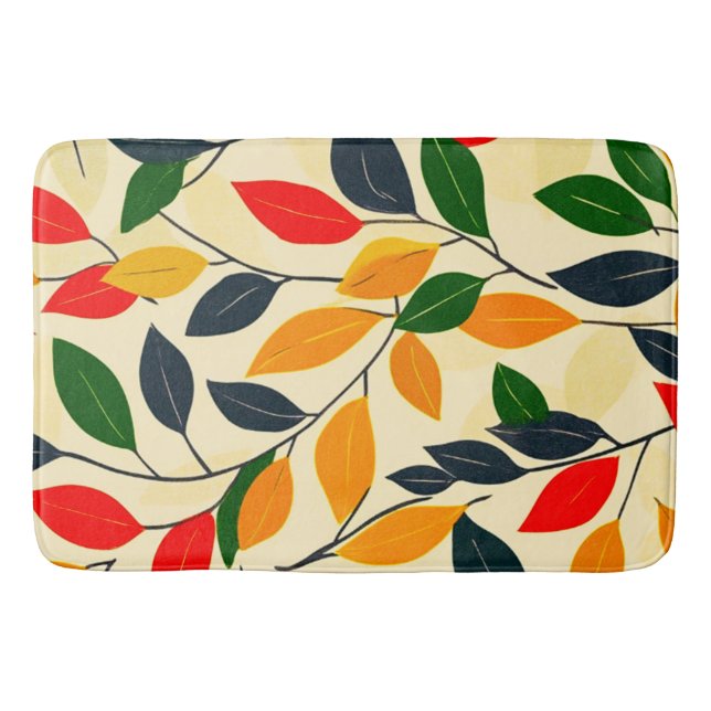 Tapis De Bain Motif feuille (Devant)