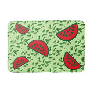 Tapis De Bain Motif feuille et pastèques
