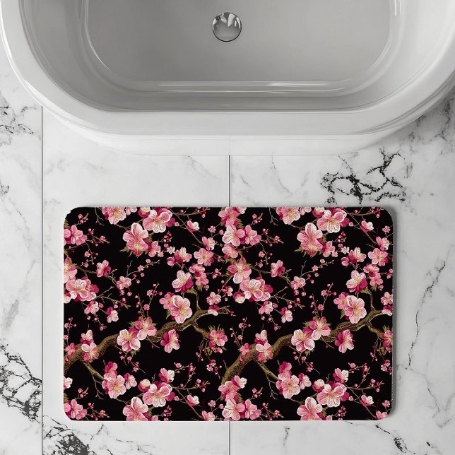 Tapis De Bain Motif Fleur de Cerisier Sakura (Créateur téléchargé)