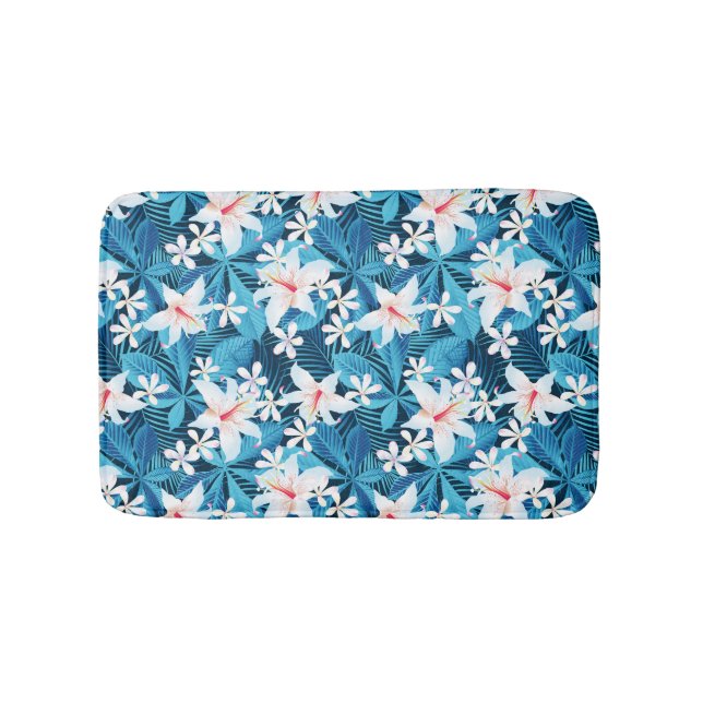 Tapis De Bain Motif floral 2 de ketmie tropicale (Devant)