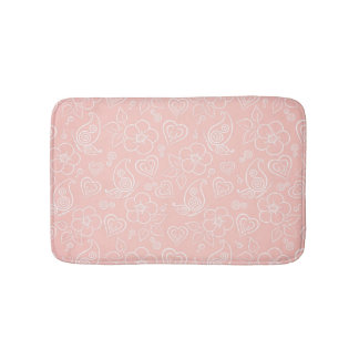 Tapis De Bain Motif floral décoratif