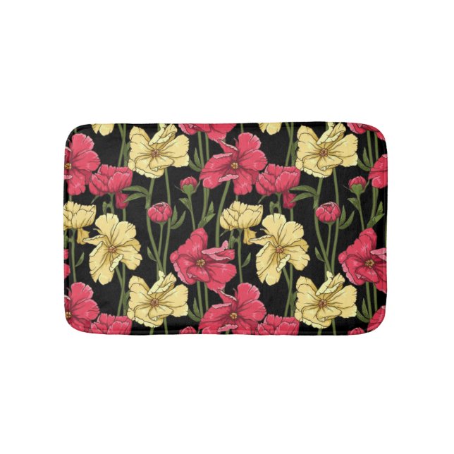 Tapis De Bain Motif floral élégant 2 (Devant)