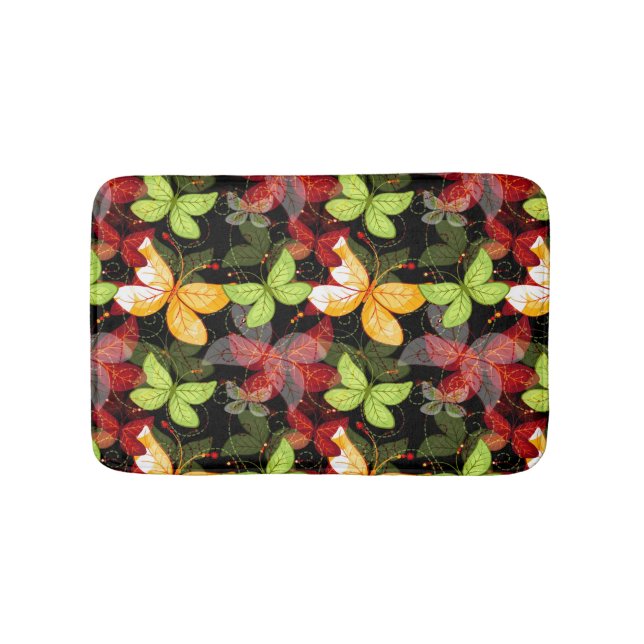 Tapis De Bain Motif foncé d'automne (Devant)