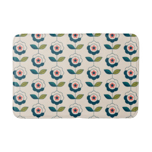 Tapis De Bain Motif Fun Jardin Retro