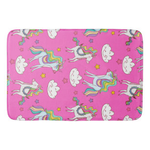 Tapis De Bain Motif Funny Unicorn mignonne