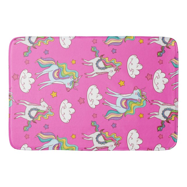 Tapis De Bain Motif Funny Unicorn mignonne (Devant)