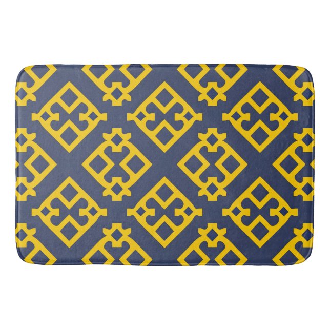 Tapis De Bain Motif Géométrique Abstrait (Devant)