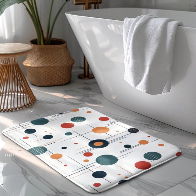 Tapis De Bain Motif géométrique du milieu du siècle (Créateur téléchargé)